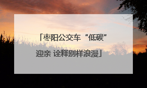 枣阳公交车“低碳”迎亲 诠释别样浪漫