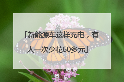 新能源车这样充电，有人一次少花60多元
