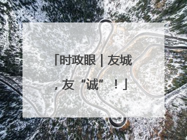 时政眼｜友城，友“诚”！