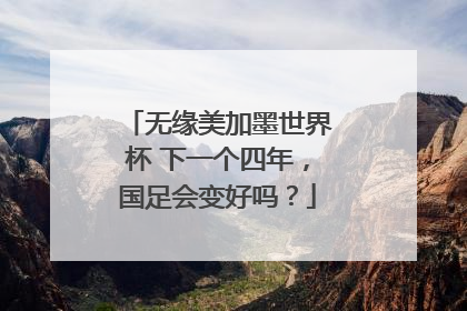 无缘美加墨世界杯 下一个四年，国足会变好吗？