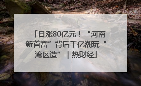 日涨80亿元！“河南新首富”背后千亿潮玩“湾区造”｜热财经