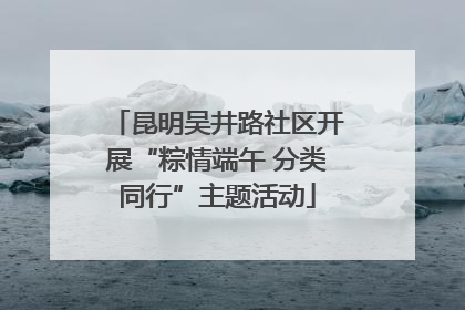 昆明吴井路社区开展“粽情端午 分类同行”主题活动