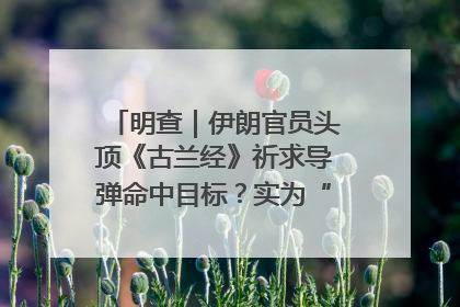 明查｜伊朗官员头顶《古兰经》祈求导弹命中目标？实为“贵夜”祷告