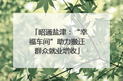 昭通盐津：“幸福车间”助力搬迁群众就业增收