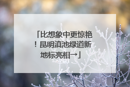 比想象中更惊艳！昆明滇池绿道新地标亮相→