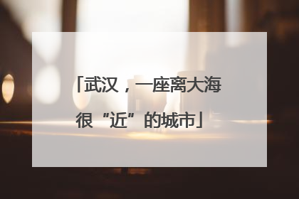武汉，一座离大海很“近”的城市