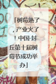 树莓熟了，产业火了！中国·封丘第十届树莓节成功举办