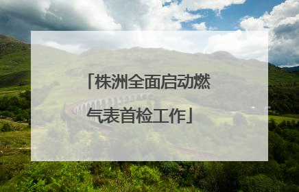 株洲全面启动燃气表首检工作