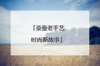 桑蚕老手艺 时尚新故事