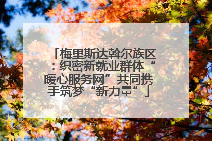 梅里斯达斡尔族区：织密新就业群体“暖心服务网”共同携手筑梦“新力量”