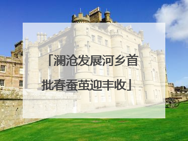 澜沧发展河乡首批春蚕茧迎丰收