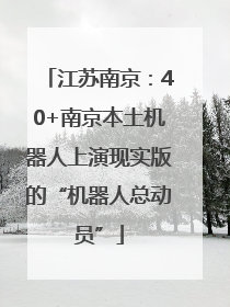 江苏南京：40+南京本土机器人上演现实版的“机器人总动员”