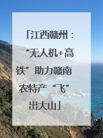 江西赣州：“无人机+高铁”助力赣南农特产“飞”出大山