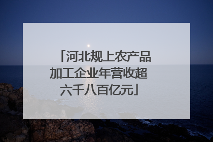 河北规上农产品加工企业年营收超六千八百亿元