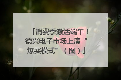 消费季激活端午！德兴电子市场上演“爆买模式”（图）