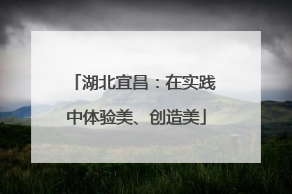 湖北宜昌：在实践中体验美、创造美