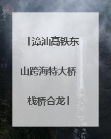 漳汕高铁东山跨海特大桥栈桥合龙