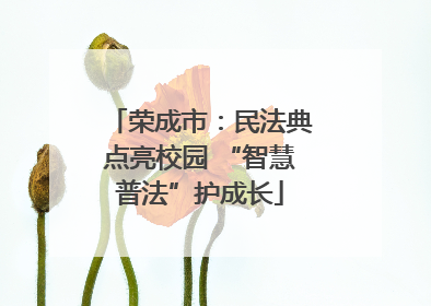 荣成市：民法典点亮校园 “智慧普法”护成长