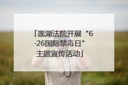 莲湖法院开展“6·26国际禁毒日”主题宣传活动