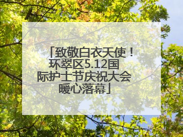 致敬白衣天使！环翠区5.12国际护士节庆祝大会暖心落幕