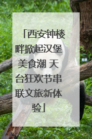 西安钟楼畔掀起汉堡美食潮 天台狂欢节串联文旅新体验