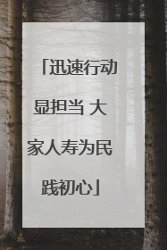 迅速行动显担当 大家人寿为民践初心