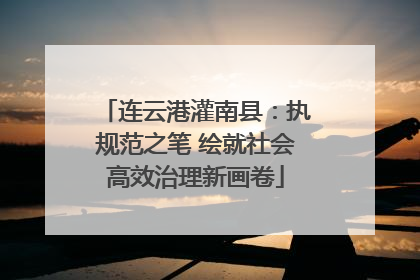 连云港灌南县：执规范之笔 绘就社会高效治理新画卷