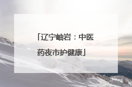 辽宁岫岩：中医药夜市护健康