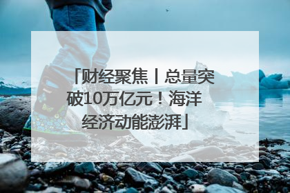 财经聚焦丨总量突破10万亿元！海洋经济动能澎湃