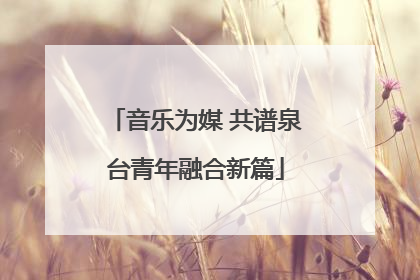 音乐为媒 共谱泉台青年融合新篇