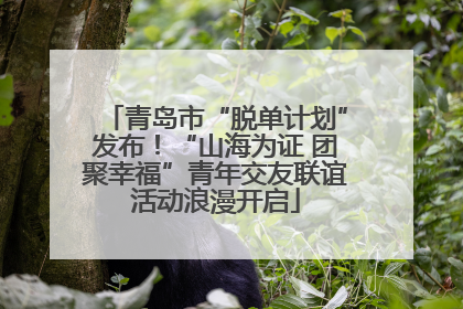 青岛市“脱单计划”发布！“山海为证 团聚幸福”青年交友联谊活动浪漫开启