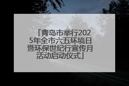 青岛市举行2025年全市六五环境日暨环保世纪行宣传月活动启动仪式
