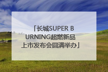 长城SUPER BURNING超燃新品上市发布会圆满举办