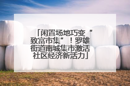 闲置场地巧变“致富市集”！罗雄街道南城集市激活社区经济新活力