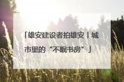 雄安建设者拍雄安丨城市里的“不眠书房”