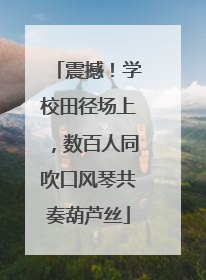 震撼！学校田径场上，数百人同吹口风琴共奏葫芦丝