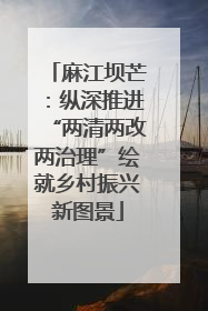 麻江坝芒：纵深推进“两清两改两治理”绘就乡村振兴新图景