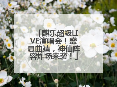 麒乐超级LIVE演唱会！盛夏曲靖，神仙阵容炸场来袭！