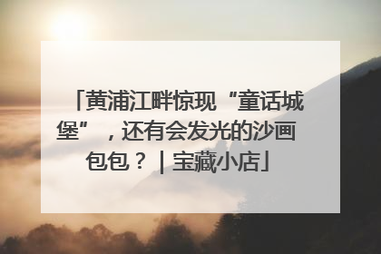 黄浦江畔惊现“童话城堡”，还有会发光的沙画包包？｜宝藏小店
