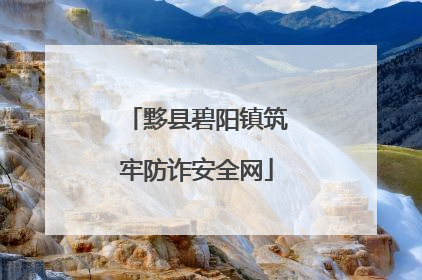 黟县碧阳镇筑牢防诈安全网