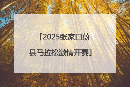 2025张家口蔚县马拉松激情开赛