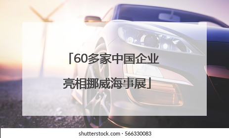 60多家中国企业亮相挪威海事展
