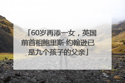 60岁再添一女，英国前首相鲍里斯·约翰逊已是九个孩子的父亲