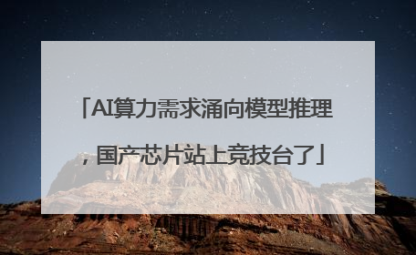 AI算力需求涌向模型推理，国产芯片站上竞技台了