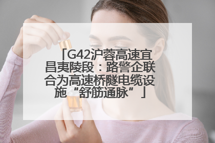 G42沪蓉高速宜昌夷陵段：路警企联合为高速桥隧电缆设施“舒筋通脉”