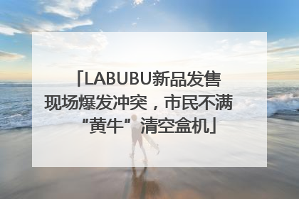 LABUBU新品发售现场爆发冲突，市民不满“黄牛”清空盒机